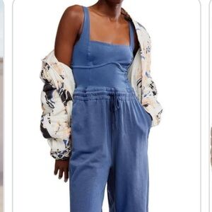 Free People Inbound Women's Jumpsuit size L, NWOT, loungewear, heavy cotton